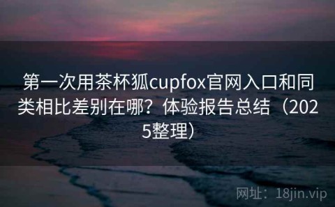 第一次用茶杯狐cupfox官网入口和同类相比差别在哪？体验报告总结（2025整理）