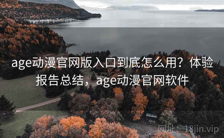 age动漫官网版入口到底怎么用？体验报告总结，age动漫官网软件