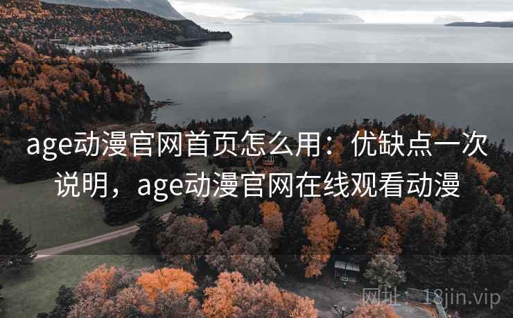 age动漫官网首页怎么用：优缺点一次说明，age动漫官网在线观看动漫